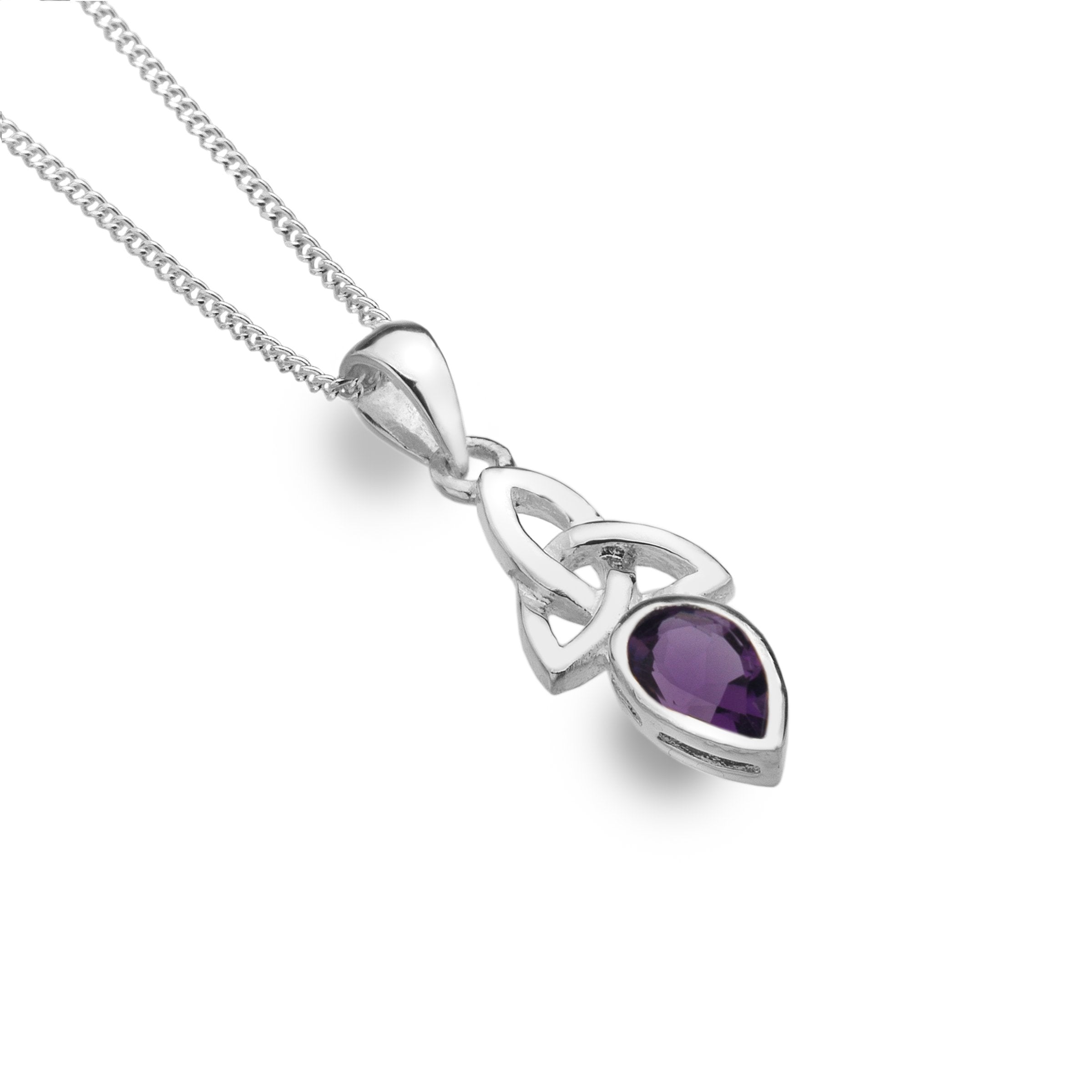 February - Amethyst - Birthstone Pendant